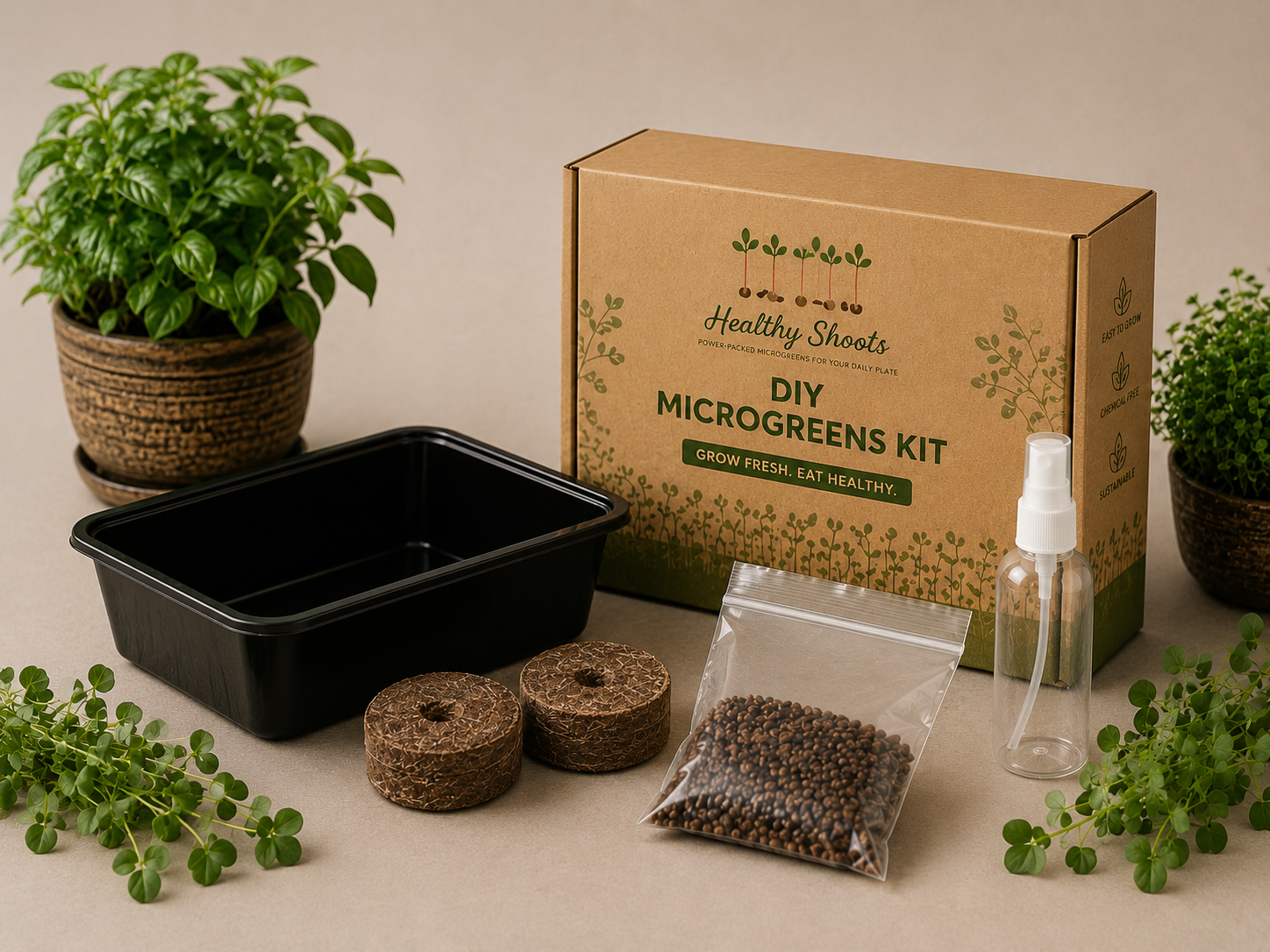 Basic DIY Microgreens Kit