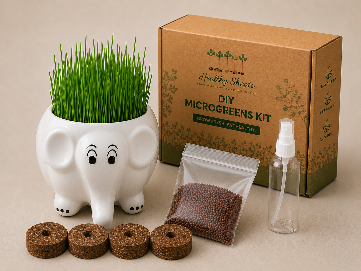 White Elephant DIY Microgreens Kit